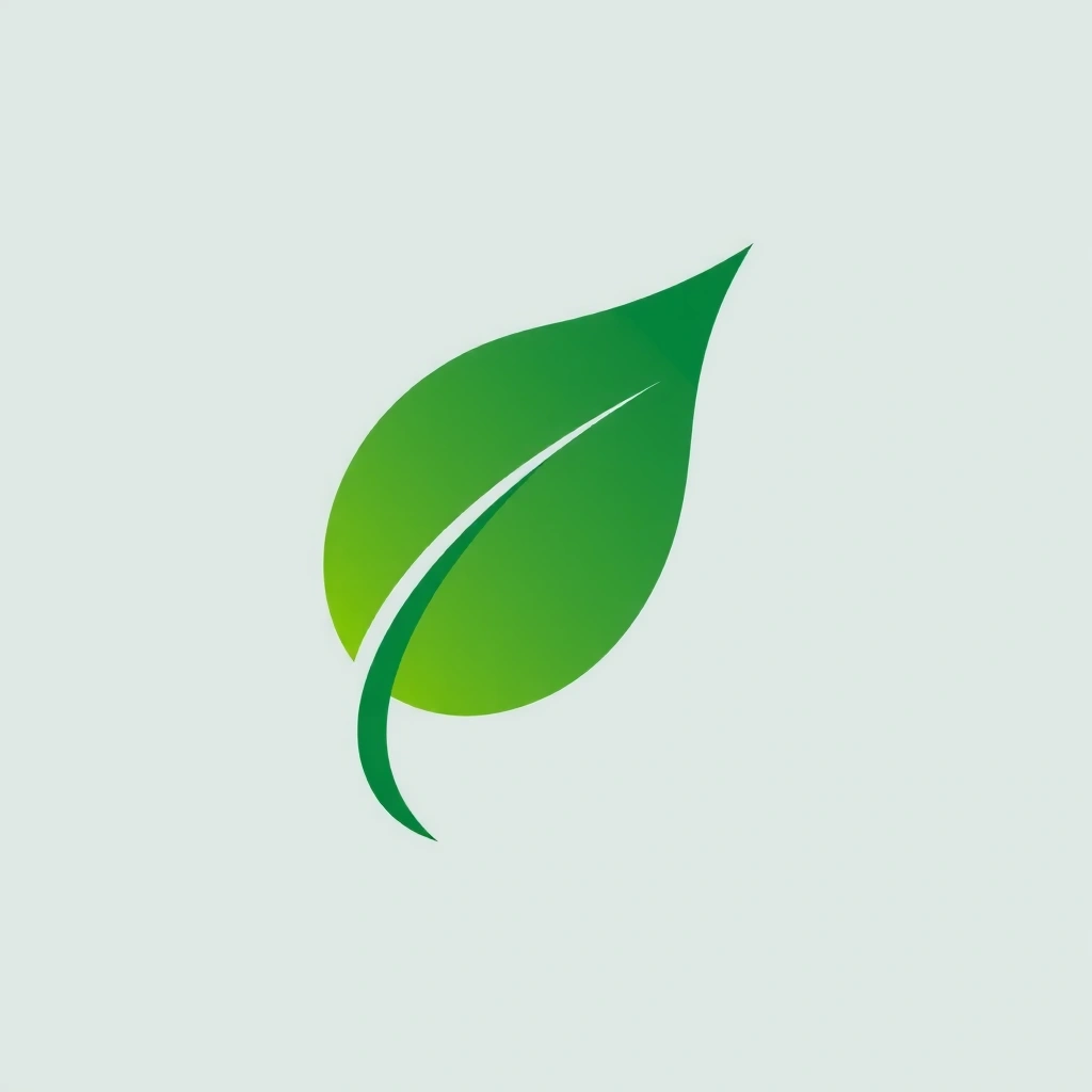 Organic leaf icon representing natural ingredients